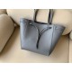 CELINE Cabas Phantom Small Tote Bag in Grained Calfskin - Grey