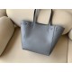 CELINE Cabas Phantom Small Tote Bag in Grained Calfskin - Grey