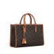 CELINE Mini Horizontal Cabas In Triomphe Canvas And Calfskin - Tan