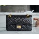 CHANEL 2.55 Mini Reissue Flap Bag Aged Lambskin - Black & Gold Toned Hardware