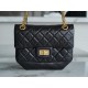 CHANEL 2.55 Mini Reissue Flap Bag Aged Lambskin - Black & Gold Toned Hardware