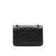 CHANEL 2.55 Mini Reissue Flap Bag Aged Lambskin - Black & Silver Toned Hardware