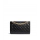 CHANEL 2.55 Large Reissue Flap Bag Aged Lambskin - Black & Gold Toned Hardware