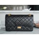 CHANEL 2.55 Large Reissue Flap Bag Aged Lambskin - Black & Gold Toned Hardware