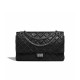 CHANEL 2.55 Large Reissue Flap Bag Aged Lambskin - Black & Silver Toned Hardware