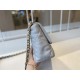 CHANEL 19 Small Flap Bag in Shiny Lambskin - Gray