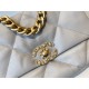 CHANEL 19 Small Flap Bag in Shiny Lambskin - Gray