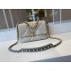 CHANEL 19 Small Flap Bag in Shiny Lambskin - Light Grey