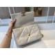 CHANEL 19 Small Flap Bag in Shiny Lambskin - Light Grey