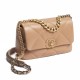 CHANEL 19 Small Flap Bag in Shiny Lambskin - Caramel 