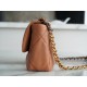 CHANEL 19 Small Flap Bag in Shiny Lambskin - Caramel 