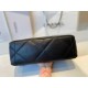 CHANEL 19 Large Flap Bag in Shiny Lambskin - Black 