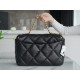 CHANEL 19 Maxi Flap Bag in Shiny Lambskin - Black 