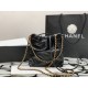 CHANEL 22 Mini Hobo Bag in Shiny Calfskin - Black 