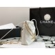 CHANEL 22 Mini Hobo Bag in Shiny Calfskin - White