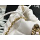 CHANEL 22 Mini Hobo Bag in Shiny Calfskin - White