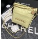 CHANEL 22 Mini Hobo Bag in Shiny Calfskin - Light Yellow