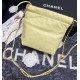 CHANEL 22 Mini Hobo Bag in Shiny Calfskin - Light Yellow