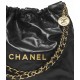 CHANEL 22 Small Hobo Bag in Shiny Calfskin - Black 