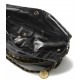 CHANEL 22 Small Hobo Bag in Shiny Calfskin - Black & Gold