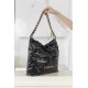 CHANEL 22 Small Hobo Bag in Shiny Calfskin - Black & Gold