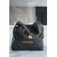 CHANEL 22 Medium Hobo Bag in Shiny Calfskin - Black 