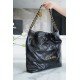 CHANEL 22 Medium Hobo Bag in Shiny Calfskin - Black 