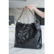 CHANEL 22 Medium Hobo Bag in Shiny Calfskin - Black 