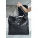 CHANEL 22 Medium Hobo Bag in Shiny Calfskin - Black & Silver