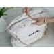 CHANEL 22 Medium Hobo Bag in Shiny Calfskin - White & Black LOGO