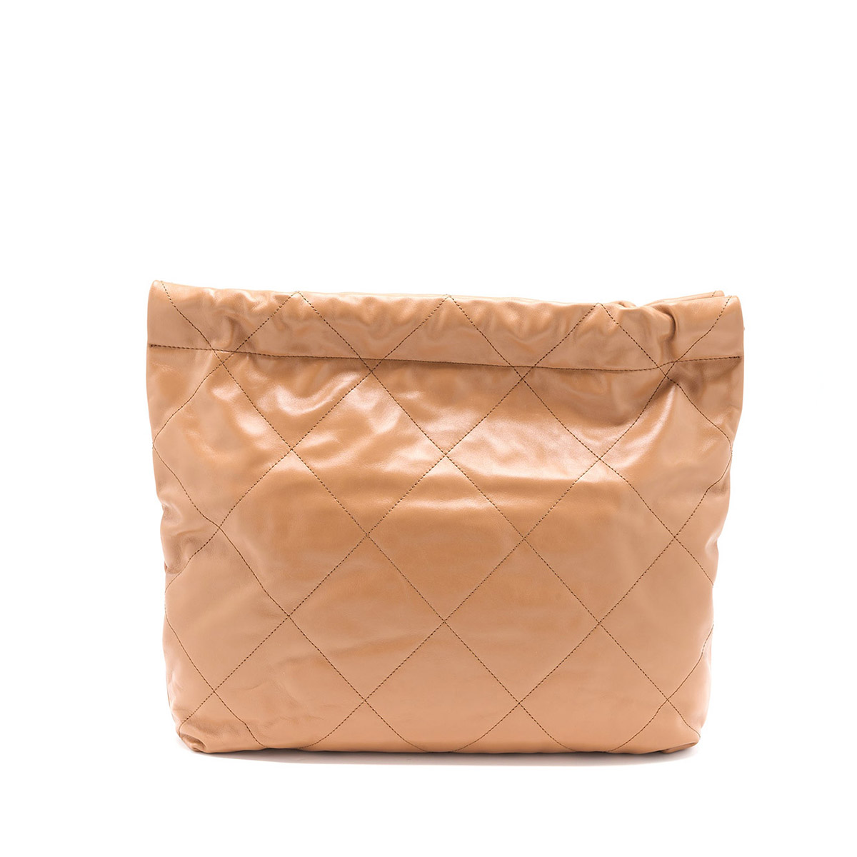 CHANEL 22 Medium Hobo Bag in Shiny Calfskin - Caramel