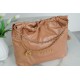 CHANEL 22 Medium Hobo Bag in Shiny Calfskin - Caramel