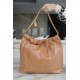 CHANEL 22 Medium Hobo Bag in Shiny Calfskin - Caramel