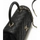 CHANEL COCO Top Handle Small Flap Bag in Grained Calfskin - Black