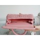 CHANEL COCO Top Handle Small Flap Bag in Grained Calfskin - Pink