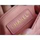 CHANEL COCO Top Handle Small Flap Bag in Grained Calfskin - Pink