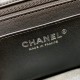 CHANEL Mini Classic Square Flap Bag in Lambskin- Black & Gold