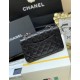 CHANEL Mini Classic Flap Bag in Grained Calfskin- Black