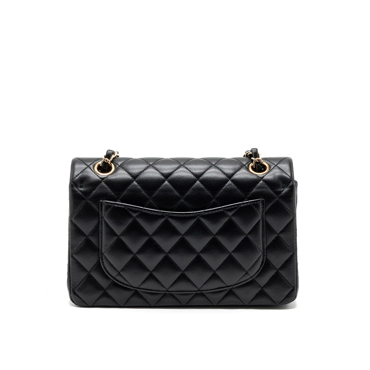 CHANEL Samll Classic Flap Bag in Lambskin - Black