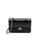 CHANEL Samll Classic Flap Bag in Grained Calfskin - Black & Silver