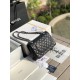 CHANEL Samll Classic Flap Bag in Grained Calfskin - Black & Silver