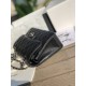 CHANEL Samll Classic Flap Bag in Grained Calfskin - Black & Silver