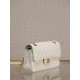 CHANEL Samll Classic Flap Bag in Grained Calfskin - White & Gold