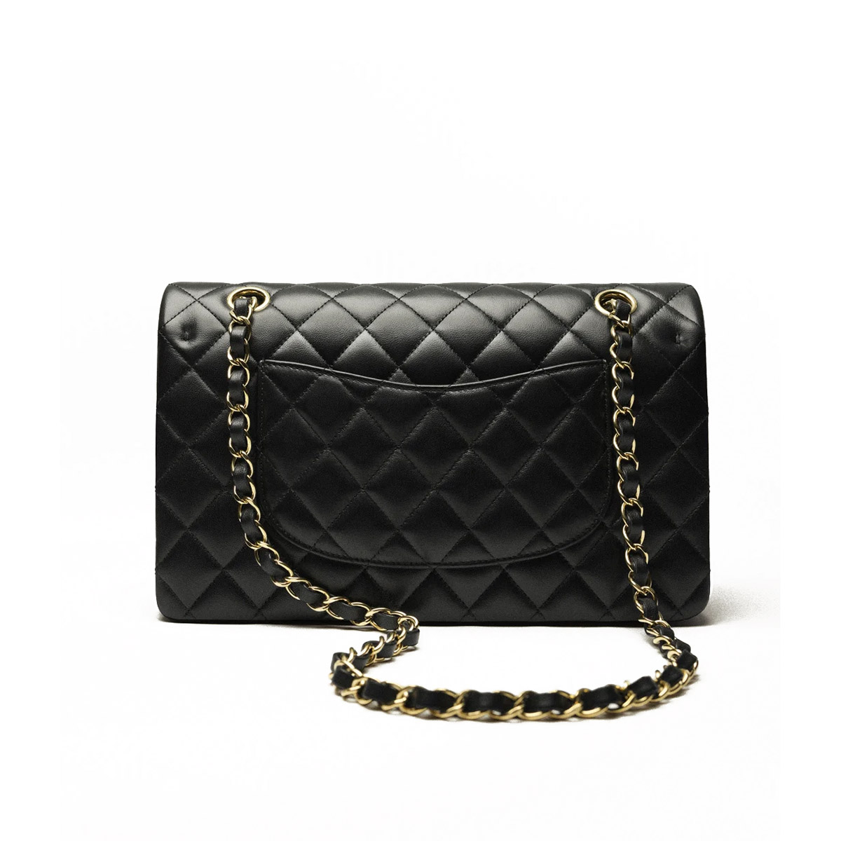 CHANEL Classic 11.12 Flap Bag in Lambskin - Black