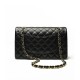 CHANEL Classic 11.12 Flap Bag in Lambskin - Black