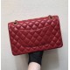 CHANEL Classic 11.12 Flap Bag in Lambskin - Red