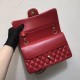 CHANEL Classic 11.12 Flap Bag in Lambskin - Red