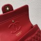 CHANEL Classic 11.12 Flap Bag in Lambskin - Red