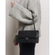 CHANEL Classic 11.12 Flap Bag in Grained Calfskin - Black & Silver