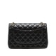 CHANEL Large Classic Flap Bag in Lambskin - Black